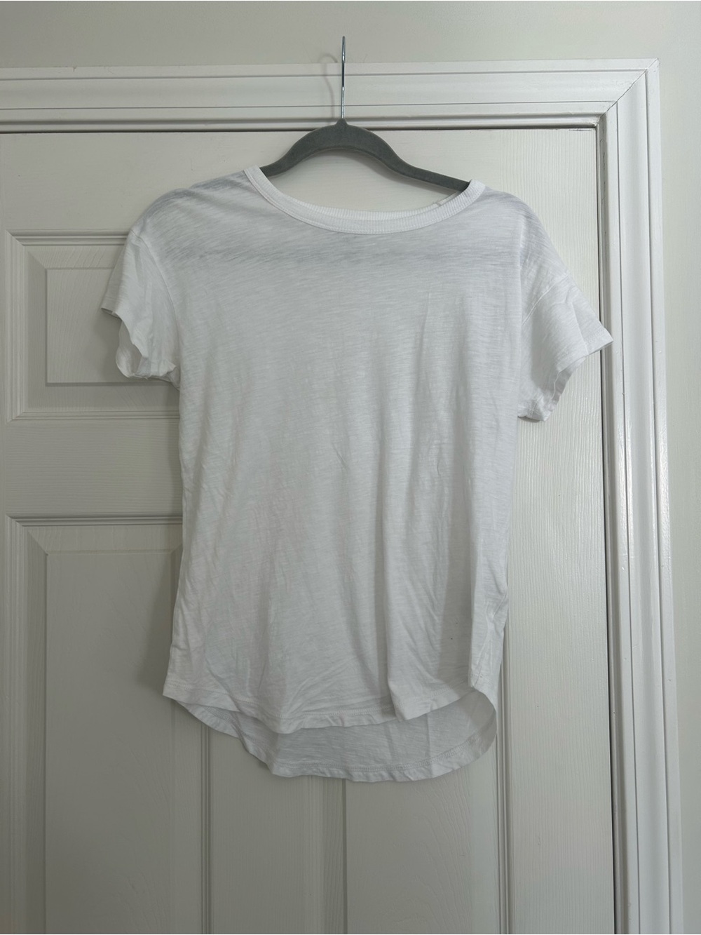 Madewell White Short Sleeve Crew Tee